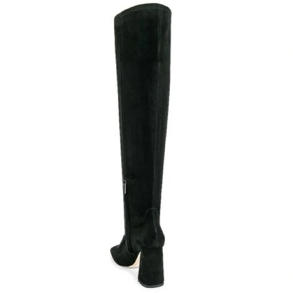 Sam Edelman Cosette Over-the-Knee Boots in Black Suede, REVOLVE Size 8.5 NEW
